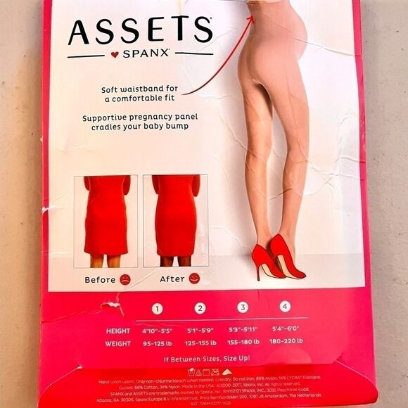 MATERNITY SHAPING SHEERS ASSETS by SPANX TAUPE SIZE 4 - Picture 2 of 2